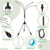 NNETM Outdoor Misting Stand for Patio & Pool