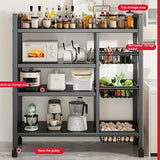 NNETM Movable Kitchen Storage Rack with Wheels (4-Tier)