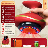 NNETM Electric Vacuum Cupping Massage Device with Heating(Red)