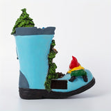 NNETM Resin Solar Gnome Treehouse Statue Outdoor Decor