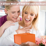 NNETM Heart-Shaped Bamboo Gift Box with Pendant Necklace
