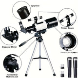 NNETM 75X Sky-Watcher Telescope Auto Focus with Tripod