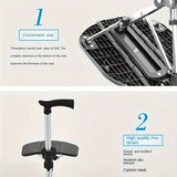 NNETM 2-in-1 Trekking Pole with Foldable Seat