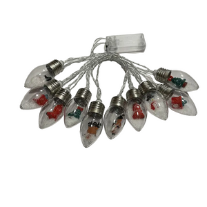 NNETM Christmas Snow Globe String Lights for Magical Holiday Décor