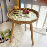 NNETM Understated elegance meets Nordic sensibilities in the Rattan Shell Table