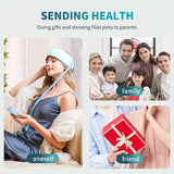 NNETM 360° Relaxing Electric Scalp Massager with Heat & Knead(Blue)