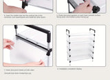 NNETM Say goodbye to dusty shoes with this convenient dustproof storage shelf