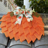 NNETM Halloween Pumpkin Wreath Door Decoration