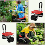 NNETM Garden Cart with Wheels Adjustable Swivel Seat