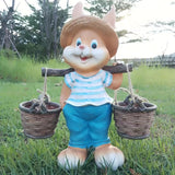 NNETM Rabbit Garden Statue Resin Outdoor Decoration