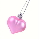 NNETM 36-Piece Heart Shaped Ornaments Set – Pink & Red