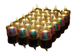 NNETM Radiant Glow: Set of 24 LED Electronic Candles