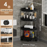 NNETM Organize your essentials neatly on this stylish bathroom floor storage rack