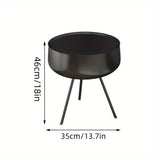 NNETM Side Table with Storage - Black