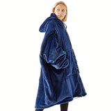 NNETM Wearable Zipper Blanket Super Soft Flannel Warmth