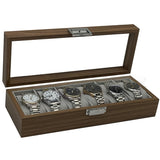 Large Wooden Jewelry & Watch Display Box – Premium Storage and Gift Packaging Case