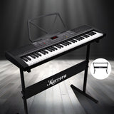 NNEDPE 61-Key Electronic Piano Keyboard 75cm with Stand - Black