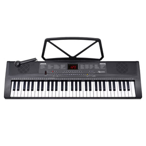 NNEDPE 61-Key Electronic Piano Keyboard 75cm - Black