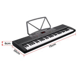 NNEDPE 61-Key Electronic Piano Keyboard 75cm - Black