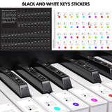 NNEDPE 61-Key Electronic LED Piano Keyboard with Stand - Pink