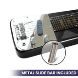 NNEDPE 29in 6-String Lap Steel Hawaiian Guitar - Black
