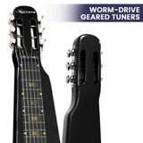 NNEDPE 29in 6-String Lap Steel Hawaiian Guitar - Black