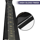 NNEDPE 29in 6-String Lap Steel Hawaiian Guitar - Black