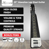 NNEDPE 29in 6-String Lap Steel Hawaiian Guitar - Black