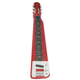 NNEDPE 6-String Steel Lap Guitar - Metallic Red