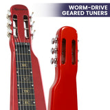 NNEDPE 6-String Steel Lap Guitar - Metallic Red