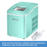 NNECW Countertop Ice Maker with Removable Basket for Home