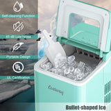 NNECW Countertop Ice Maker with Removable Basket for Home