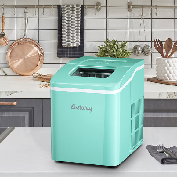 NNECW Countertop Ice Maker with Removable Basket for Home