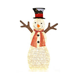 NNECW Lighted Standing Snowman with Ground Stakes for Decorations