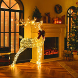 NNECW Christmas Lighted Reindeer with 120 LED Bulbs for Indoor and Outdoor