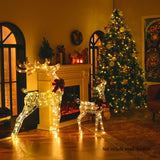 NNECW Christmas Lighted Reindeer with 120 LED Bulbs for Indoor and Outdoor