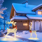 NNECW Christmas Lighted Reindeer with 120 LED Bulbs for Indoor and Outdoor