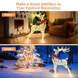 NNECW Christmas Lighted Reindeer with 120 LED Bulbs for Indoor and Outdoor