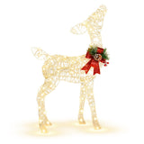 NNECW Pre-lit 50 LED Christmas Reindeer Decoration for Small Yard