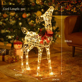NNECW Pre-Lit LED Light up Reindeer with Exquisite Design for Decoration