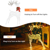 NNECW Pre-Lit LED Light up Reindeer with Exquisite Design for Decoration