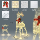 NNECW Pre-Lit LED Light up Reindeer with Exquisite Design for Decoration
