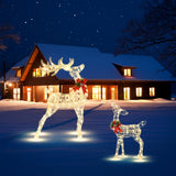 NNECW Pre-Lit LED Light up Reindeer with Exquisite Design for Decoration