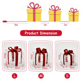 NNECW Set of 3 Christmas Lighted Gift Boxes with Waterproof Plug