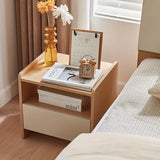 NNETM Hardwood Bedside Table - Wood-Based Panel