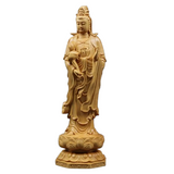 NNEOBA Wooden Guanyin - Ru Laifo Statue