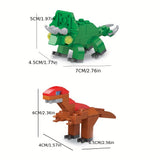 NNETM Dinosaur Egg Building Blocks for Kids (6pcs)