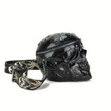 NNETM Chic Punk Skull Head Shoulder Bag - Black