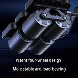 NNETM Eight-Elbow Ab Wheel Trainer – Anti-Tip Multi-Wheel Core Workout Roller for Home Fitness