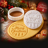 1pc Christmas Embossing Plastic Stamp Pattern Mold